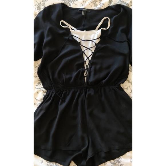 Fun Black Little Romper - Picture 3 of 4